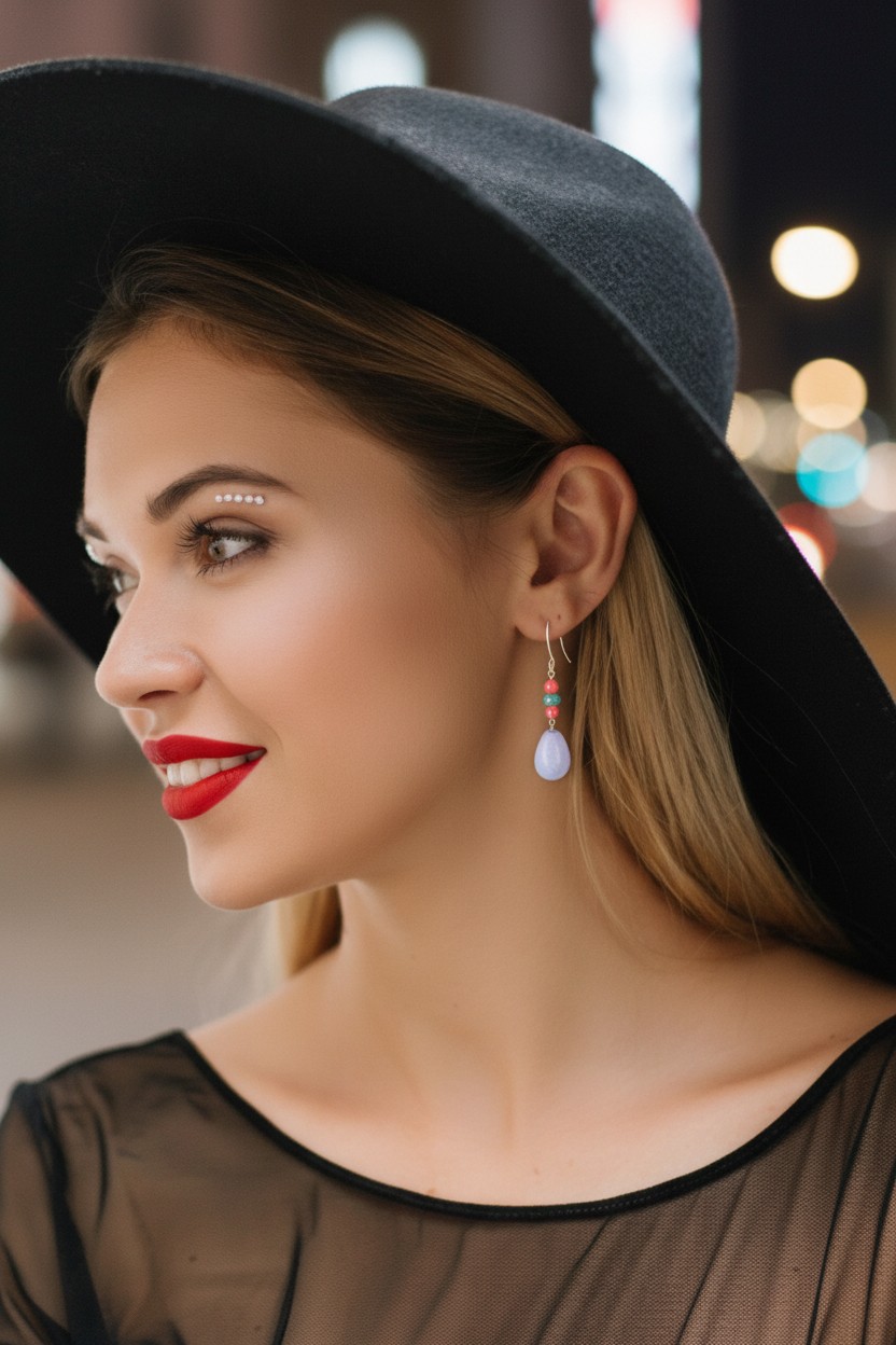 Earrings Aurora Mistica (Σκουλαρίκια Μυστική Αυγή) - Image 3