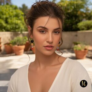 Alternative view of Earrings  Fiamma Fredda (Σκουλαρίκια Κρύα Φλόγα)