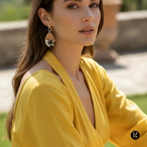 Alternative view of Earrings  Mystic Petal (Σκουλαρίκια Μυστικό Πέταλο)