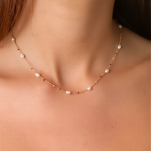 Alternative view of Necklace Earthy Weave (Κολιέ Γήινη Πλέξη)