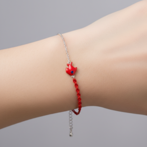 Alternative view of Bracelet of Silver Coral Fish (Βραχιόλι του Ασημένιου Κοραλλένιου Ψαριού)