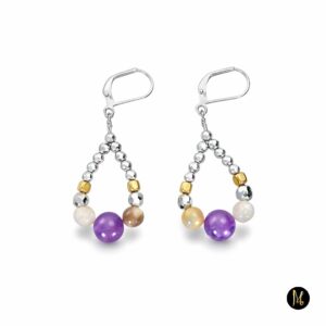 Amethyst Serenity Earrings (Σκουλαρίκια Γαλήνης Αμέθυστου)