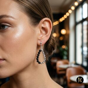 Alternative view of Midnight Strength Earrings (Σκουλαρίκια Μεσονύκτιας Δύναμης)