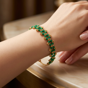 Alternative view of Bracelet of Royal Malachite (Βραχιόλι του Βασιλικού Μαλαχίτη)